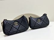 Chanel Black Hobo Handbag - 11x20x5cm - 4