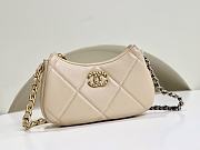 Chanel Beige Hobo Handbag - 11x20x5cm - 1