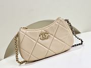 Chanel Beige Hobo Handbag - 13.5x23.5x5.3cm - 1