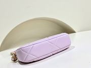 Chanel Purple Hobo Handbag - 11x20x5cm - 3