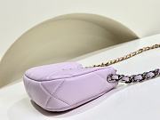 Chanel Purple Hobo Handbag - 11x20x5cm - 5