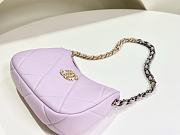 Chanel Purple Hobo Handbag - 13.5x23.5x5.3cm - 2