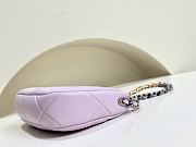 Chanel Purple Hobo Handbag - 13.5x23.5x5.3cm - 3