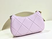 Chanel Purple Hobo Handbag - 13.5x23.5x5.3cm - 5