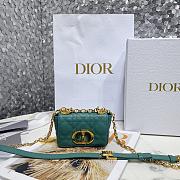 Dior Mini Green Lambskin Handbag 13cm - 1