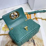 Dior Mini Green Lambskin Handbag 13cm - 3