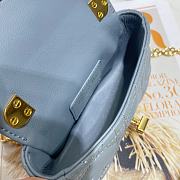 Dior Mini Blue Lambskin Handbag 13cm - 5