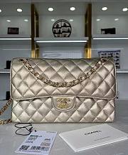 Chanel Classic Flap Bag Gold Leather 25cm - 1