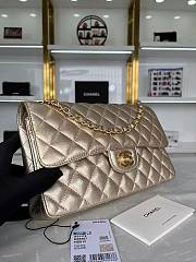 Chanel Classic Flap Bag Gold Leather 25cm - 4