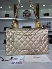 Chanel Classic Flap Bag Gold Leather 25cm - 2