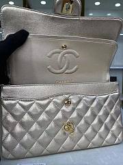 Chanel Classic Flap Bag Gold Leather 25cm - 3