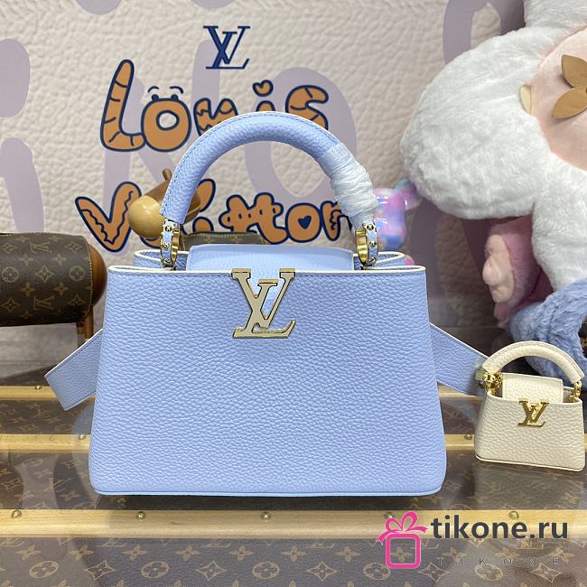 Louis Vuitton M24575 Capucines BB MiniMe Blue Bag - 26.5x17.5x9cm - 1