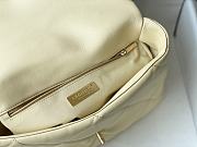 Chanel 19 Beige Lambskin Handbag - 30x20x10cm - 3