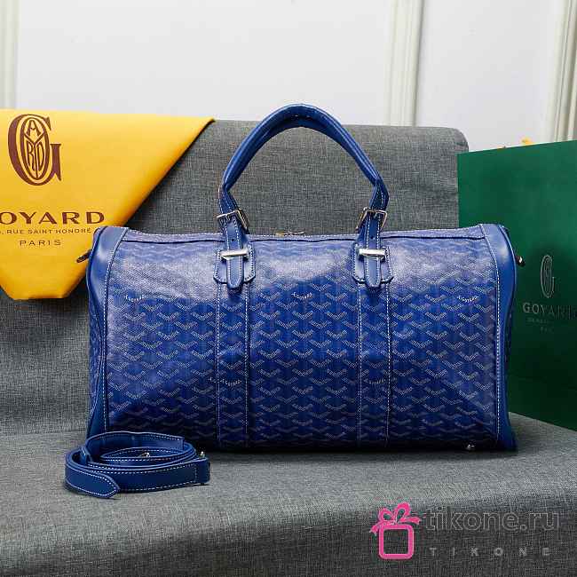 Goyard Blue Travel Bag - 48x28x22cm - 1