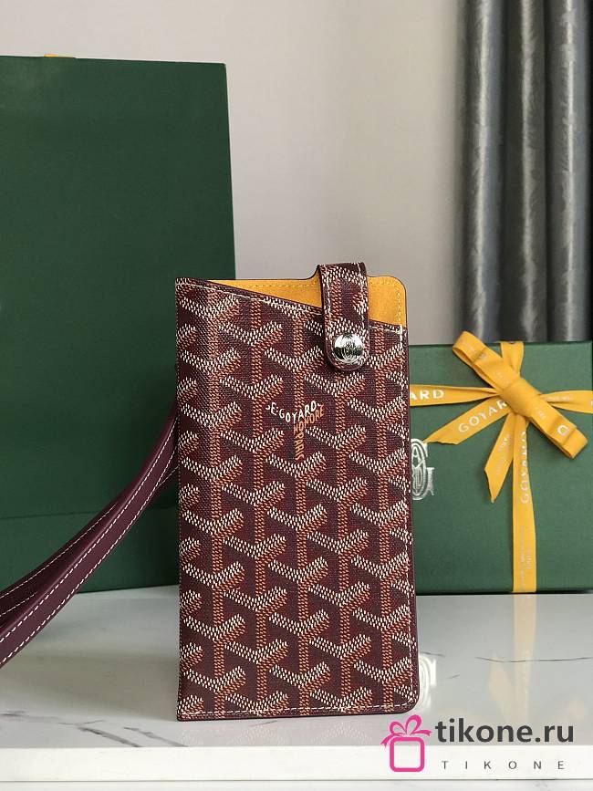 Goyard MontMartre Dark Red Wallet - 10x1x18cm - 1