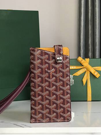 Goyard MontMartre Dark Red Wallet - 10x1x18cm