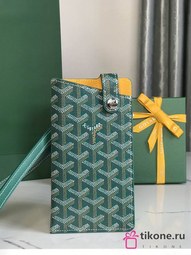 Goyard MontMartre Green Wallet - 10x1x18cm - 1