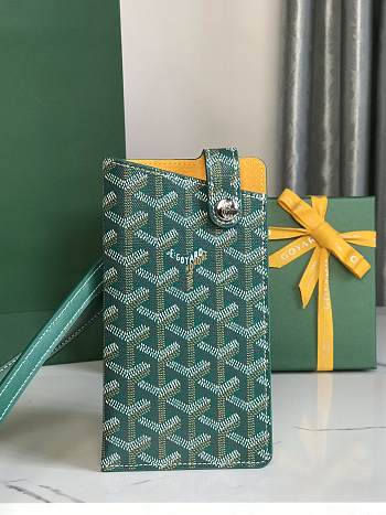 Goyard MontMartre Green Wallet - 10x1x18cm