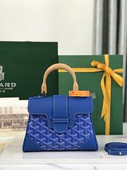 Goyard Blue Saigon Mini Shoulder Bag - 20x14.5×9cm - 1