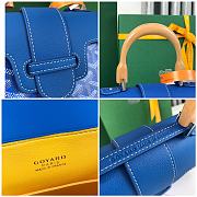 Goyard Blue Saigon Mini Shoulder Bag - 20x14.5×9cm - 4