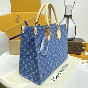 Louis Vuitton M46871 Onthego Denim Totebag - 35x27x14cm - 5