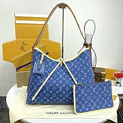 Louis Vuitton M46855 CarryAll Monogram Denim Bag - 39x30x15cm - 1