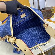 Louis Vuitton M46855 CarryAll Monogram Denim Bag - 39x30x15cm - 5