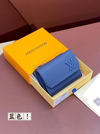 Louis Vuitton M82410 Slender Pilot Navy Wallet - 11x8.5x2cm