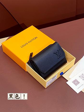 Louis Vuitton M82410 Slender Pilot Black Wallet - 11x8.5x2cm