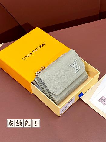 Louis Vuitton M82410 Slender Pilot Celadon Wallet - 11x8.5x2cm