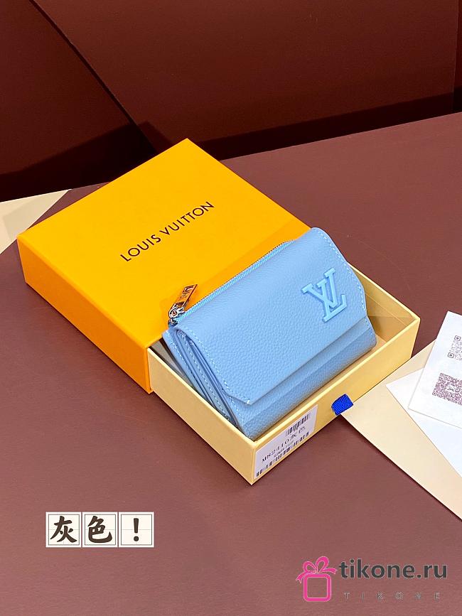 Louis Vuitton M82410 Slender Pilot Blue Wallet - 11x8.5x2cm - 1