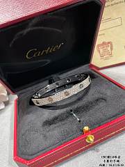 Catier Silver Love and Pave-Diamond Bracelet - 5