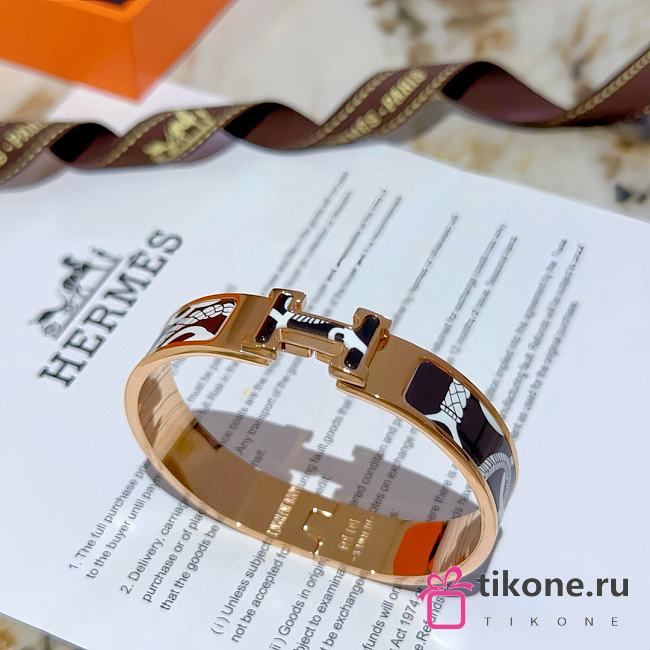 Hermes Clic Clac H Les Allures Black Bracelet - 1