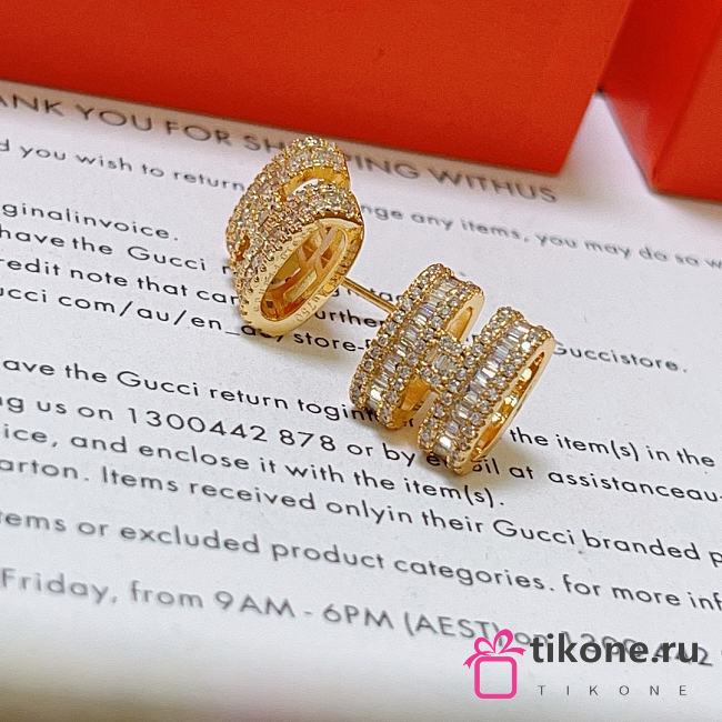 Hermes Gold Stones Earrings - 1