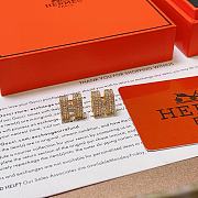 Hermes Gold Stones Earrings - 4