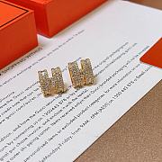 Hermes Gold Stones Earrings - 3