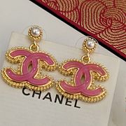 Chanel CC Pink Earrings - 1