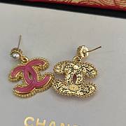 Chanel CC Pink Earrings - 3