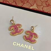 Chanel CC Pink Earrings - 2