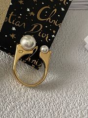 Dior Pearl Gold Ring - 1