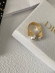 Dior Pearl Gold Ring - 2