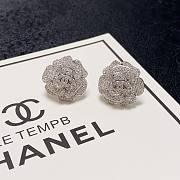 Chanel Silver Flowers Earrings - 5