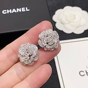 Chanel Silver Flowers Earrings - 4