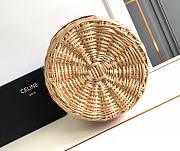 Celine Natural Logo Wicker - 22x29x21cm - 5