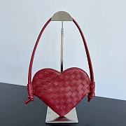 Bottega Veneta Mini Red Leather Heart Bag - 22x18x2cm - 1