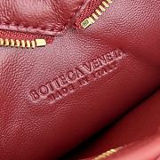 Bottega Veneta Mini Red Leather Heart Bag - 22x18x2cm - 2