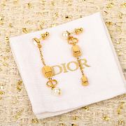 Dior Gold Long Earrings - 1