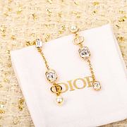 Dior Gold Long Earrings - 2