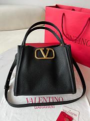 Valentino Garavani Alltime Black Leather - 26x21x17cm - 1