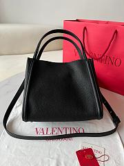 Valentino Garavani Alltime Black Leather - 26x21x17cm - 2